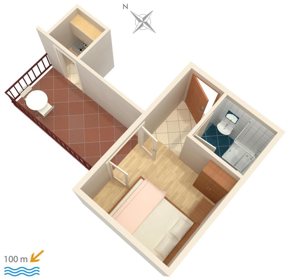 Apartments By The Sea Podaca, Makarska - 516 المظهر الخارجي الصورة
