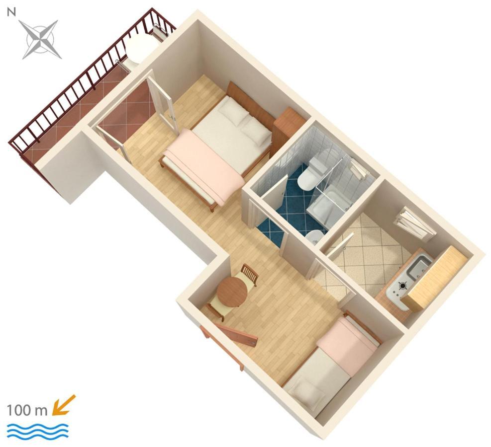 Apartments By The Sea Podaca, Makarska - 516 المظهر الخارجي الصورة